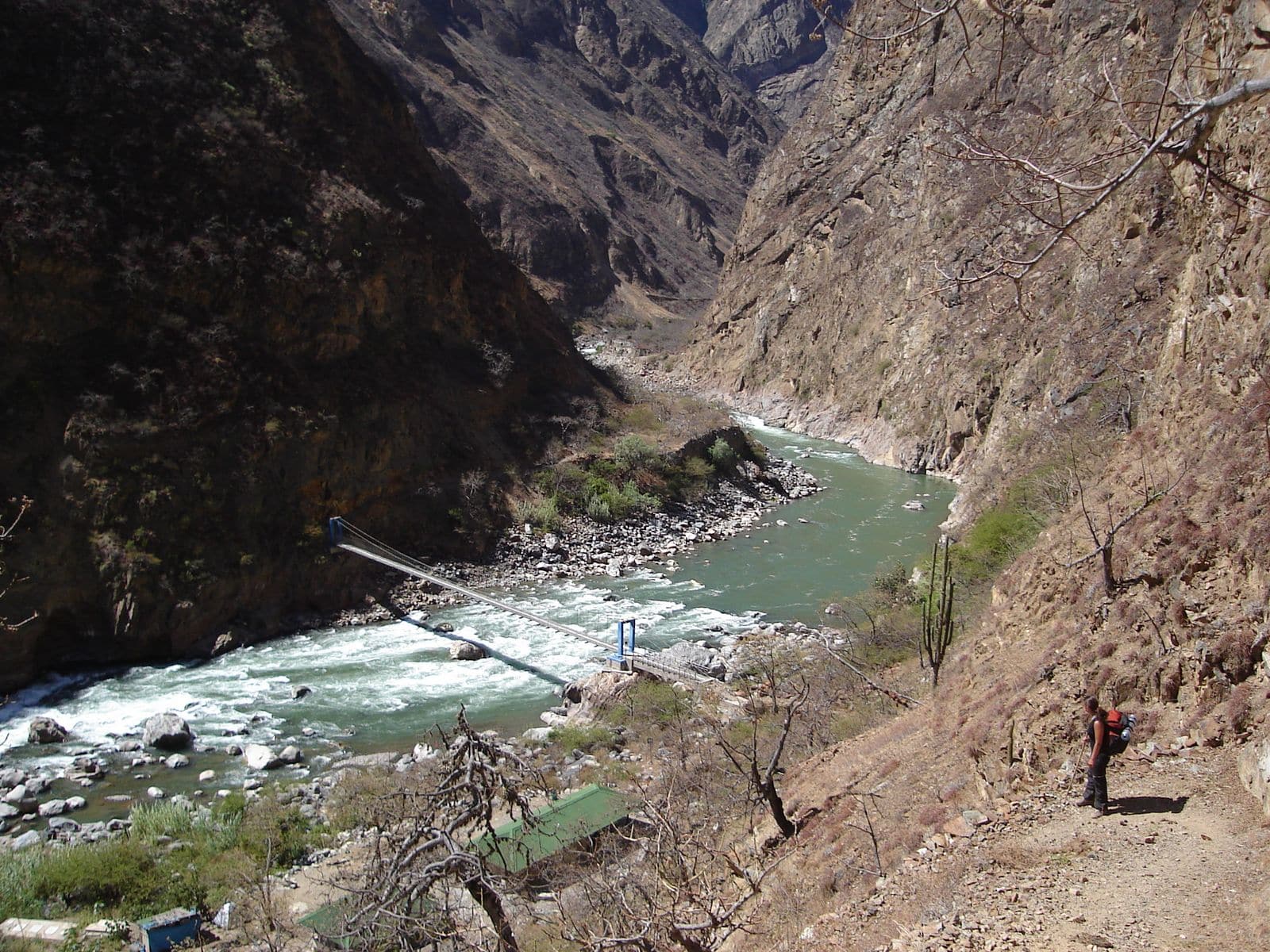 Der Río Apurímac am Grund seines Canyons